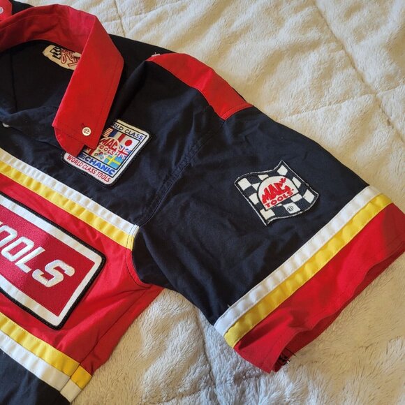 Vintage Mac Tools Mens Collar Shirt  M  Mechanic Racing - Picture 4 of 14
